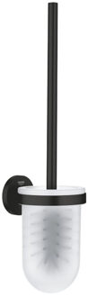 GROHE Start Toiletborstelhouder - wandmontage - rond - open - mat zwart 411852430 Zwart mat