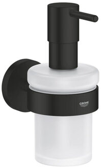 GROHE Start Zeepdispenser - met houder - mat glas - mat zwart 411952430 Zwart mat