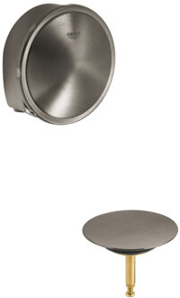 GROHE Talentofill afbouwdeel voor badafvoer-, overloop- en vulcombinatie t.b.v. 28991 en 28990 brushed hard graphite