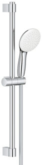 GROHE Tempesta 110 Glijstangset - 60cm - ronde handdouche - 1 straalsoort - gladde doucheslang - chroom 27924003