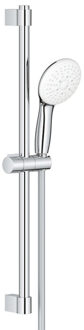 GROHE Tempesta 110 Glijstangset - 60cm - ronde handdouche - 3 straalsoort - gladde doucheslang - chroom 27644003