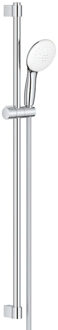 GROHE Tempesta 110 Glijstangset - 90cm - ronde haanddouche - 2 straalsoorten - gladde doucheslang - chroom 26163003