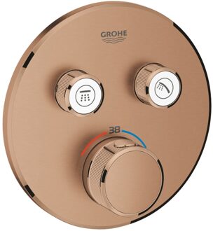 GROHE Thermostatische Douchekraan Grohtherm Smart Control met Omstelling Warm Sunset Geborsteld