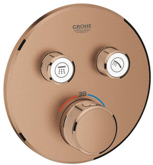 GROHE Thermostatische Douchekraan Grohtherm Smart Control met Omstelling Warm Sunset Geborsteld