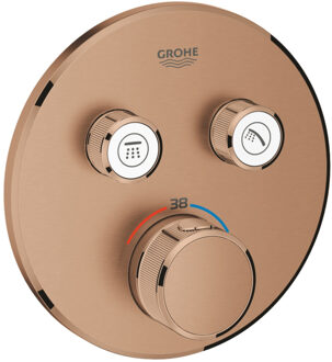 GROHE Thermostatische Douchekraan Grohtherm Smart Control met Omstelling Warm Sunset Geborsteld