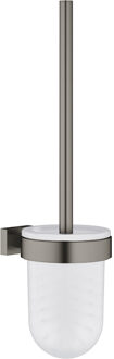GROHE Toiletborstelset GROHE Essentials Cube Hard Graphite Geborsteld Grafiet