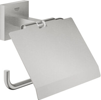 GROHE Toiletrolhouder GROHE Start Cube Met Deksel Supersteel RVS