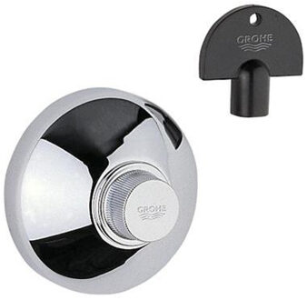 GROHE Universeel opbouwdeel inbouwstopkraan met rozet en steeksleutel 19840000 Chroom glans