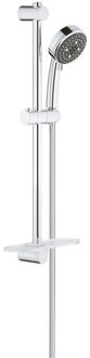 GROHE Vitalio Comfort New IV Doucheset - Handdouche ø 10 cm - Glijstang 60 cm - Doucheslang 175 cm - Met zeepschaal