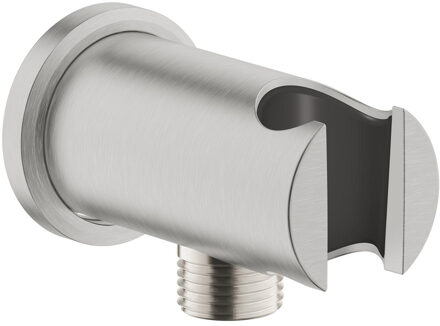 GROHE Wandaansluitbocht GROHE Rainshower Met Houder Rond, Supersteel RVS