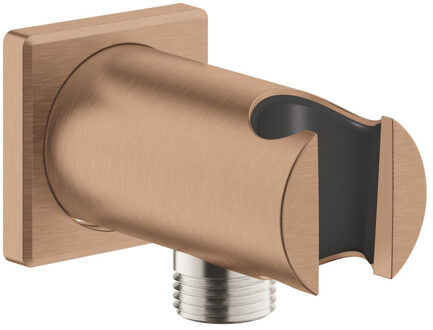 GROHE Wandaansluitbocht GROHE Rainshower Met Houder Vierkant, Warm Sunset Geborsteld Brons