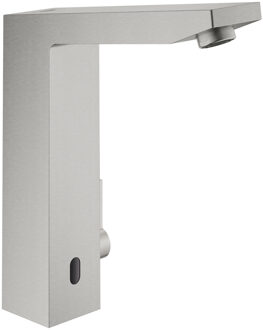 GROHE Wastafelkraan GROHE Eurocube E Menging (Batterij) Supersteel RVS