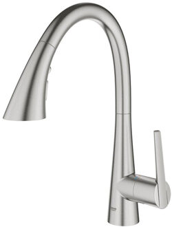 GROHE Zedra Keukenkraan - uittrekbare c uitloop - supersteel geborsteld 32294dc2