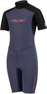 Grommet Shorty  Wetsuit - Maat XL  - Unisex - Donker blauw/Zwart/Rood