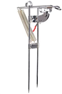 Grond Stand Automatische Tip-Up Rvs Hengel Houder Dual Lente Handsfree Outdoor Draagbare Ondersteuning Tackle