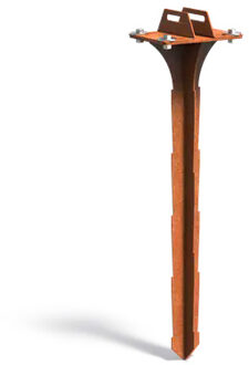 Grondanker corten 22 x 16 x h. 86 cm