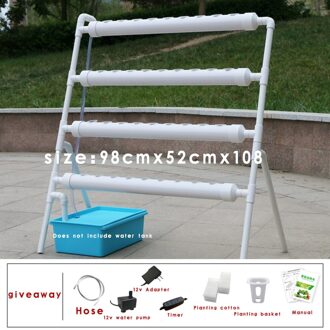 Grondloze Teelt Technologie Pijplijn Apparatuur Kit Groente Zaailingenplateau Hydrocultuur Systeem Zaailing Groei Hydrocultuur Doos