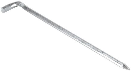 Grondpennen/tentharingen - 6x - 16 cm - metaal - voor harde ondergrond - camping