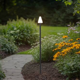 grondspies lamp Selinda, zwart, hoogte 100 cm zwart, wit