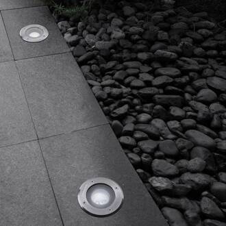 Grondspot inbouwlamp Gea GU10 gepolijst roestvrij staal