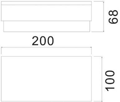 Grondspot inbouwlamp Tabit, 10 x 20 cm, beloopbaar grijs, transparant