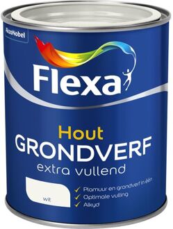 Grondverf - Hout - Extra Vullend - Wit - 750 ml