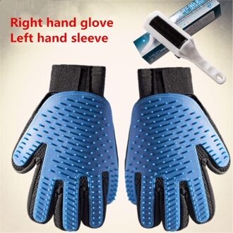 Grooming Handschoen Hond kat Supplies Pet Producten Kat kam hond kam borstel voorkomen haaruitval pet cat producten ontharing Donkerbruin