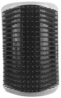 Grooming Tool Ontharing Kam Honden Kat Borstel Verlies Trimmen Massage Apparaat Met Catnip Pet Self Groomer Voor Kat grijs