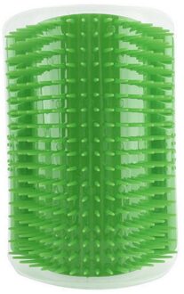 Grooming Tool Ontharing Kam Honden Kat Borstel Verlies Trimmen Massage Apparaat Met Catnip Pet Self Groomer Voor Kat groen