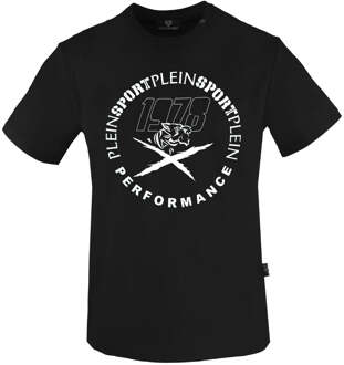 groot prestatielogo zwart T-shirt