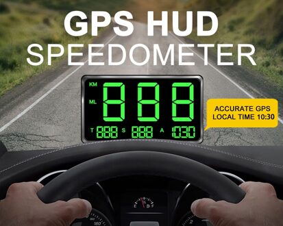 Groot Scherm 4.5 "Gps Snelheidsmeter Digitale Auto Snelheid Display Snelheidsoverschrijding Alarm Systeem Universele Voor Fiets Motorfiets Vrachtwagen Auto