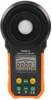 Groot Scherm Meten Abs Verlichting Meter Draagbare PM6612 Lcd-scherm Woonkamer Digitale Luxmeter Handheld 200000Lux Niveaus