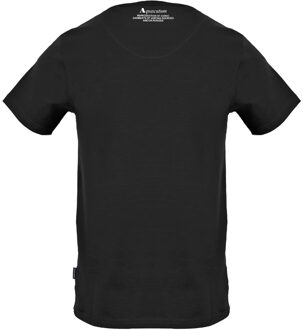 groot schild Aldis logo zwart T-shirt - maat M