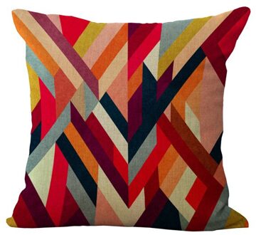 Groothandelsprijs 1 stuk Creatieve Geometrische Korte Zitkussen Decoratieve Woondecoratie Sofa Stoel Kussens Case 45*45 cm G1008 Blauw