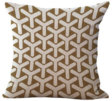 Groothandelsprijs 1 stuk Creatieve Geometrische Korte Zitkussen Decoratieve Woondecoratie Sofa Stoel Kussens Case 45*45 cm G1008 Rood