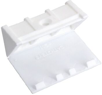 Groothoek Wit Plastic 24x43x23mm 4 Stuks