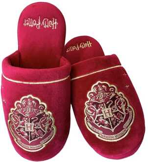 Groovy Harry Potter Slippers Hogwarts Gold on Burgundy EU 38-41