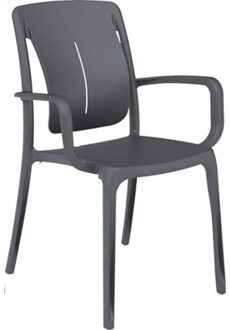 Grosfillex Playwood diningstoel antracie Antraciet