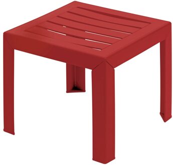 Grosfillex Tuintafel Miami Pvc 40x40cm Rood