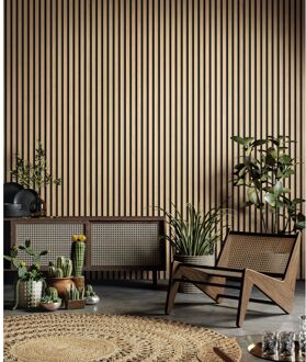 Grosfillex Wandpaneel Linio - Element 3d Effect - Pvc - Ash - 37,5x260cm