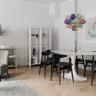 Gross glazen hanglamp, bont, 50 cm multicolour