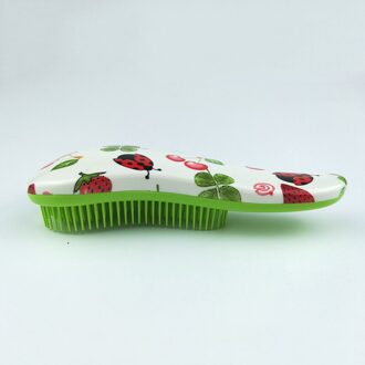 Grote 1Pcs Tangle Hair Brush Ontklitter Kam Haar Borstel Professionele Magic Kammen Plastic Escova De Cabelo Haarborstel Gereedschap groen