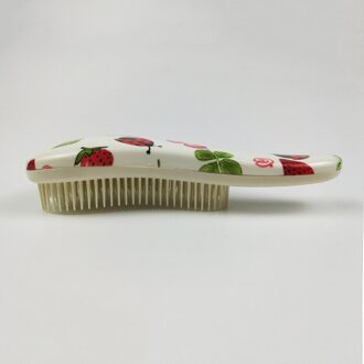 Grote 1Pcs Tangle Hair Brush Ontklitter Kam Haar Borstel Professionele Magic Kammen Plastic Escova De Cabelo Haarborstel Gereedschap wit