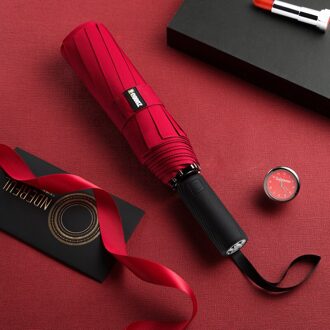 Grote Automatische Opvouwbare Paraplu Winddicht Sunny Paraplu Regen Vrouwen Mannen Business Parasol Reizen Pocket Ombrello Geschenkdoos SY416