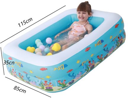 Grote Baby Opblaasbaar Zwembad Kind Zwembad Vierkante Vouwen Opblaasbaar Zwembaden 001