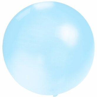 Grote ballon 60 cm baby blauw - Ballonnen