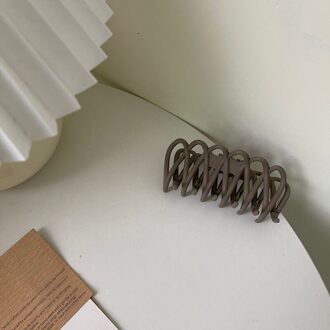 Grote Barrette Krab Haar Klauwen Bad Haar Klauw Paardenstaart Clip Grote Haar Klemmen Cross Klauw Clip Mode Clip Voor Vrouwen khaki