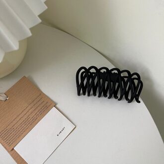 Grote Barrette Krab Haar Klauwen Bad Haar Klauw Paardenstaart Clip Grote Haar Klemmen Cross Klauw Clip Mode Clip Voor Vrouwen zwart