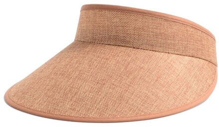 Grote Brede Rand Stro Zomer Unisex Lege Top Zonneklep Hoed Zomer Lijn Caps Uv-bescherming Hoed Zon bescherming Hoed Vrouw khaki