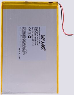 Grote Capaciteit 3.7 V Tablet Batterij 8000Mah Elk Tablet Universele Oplaadbare Lithium Batterijen 35100160 3699160 30100160